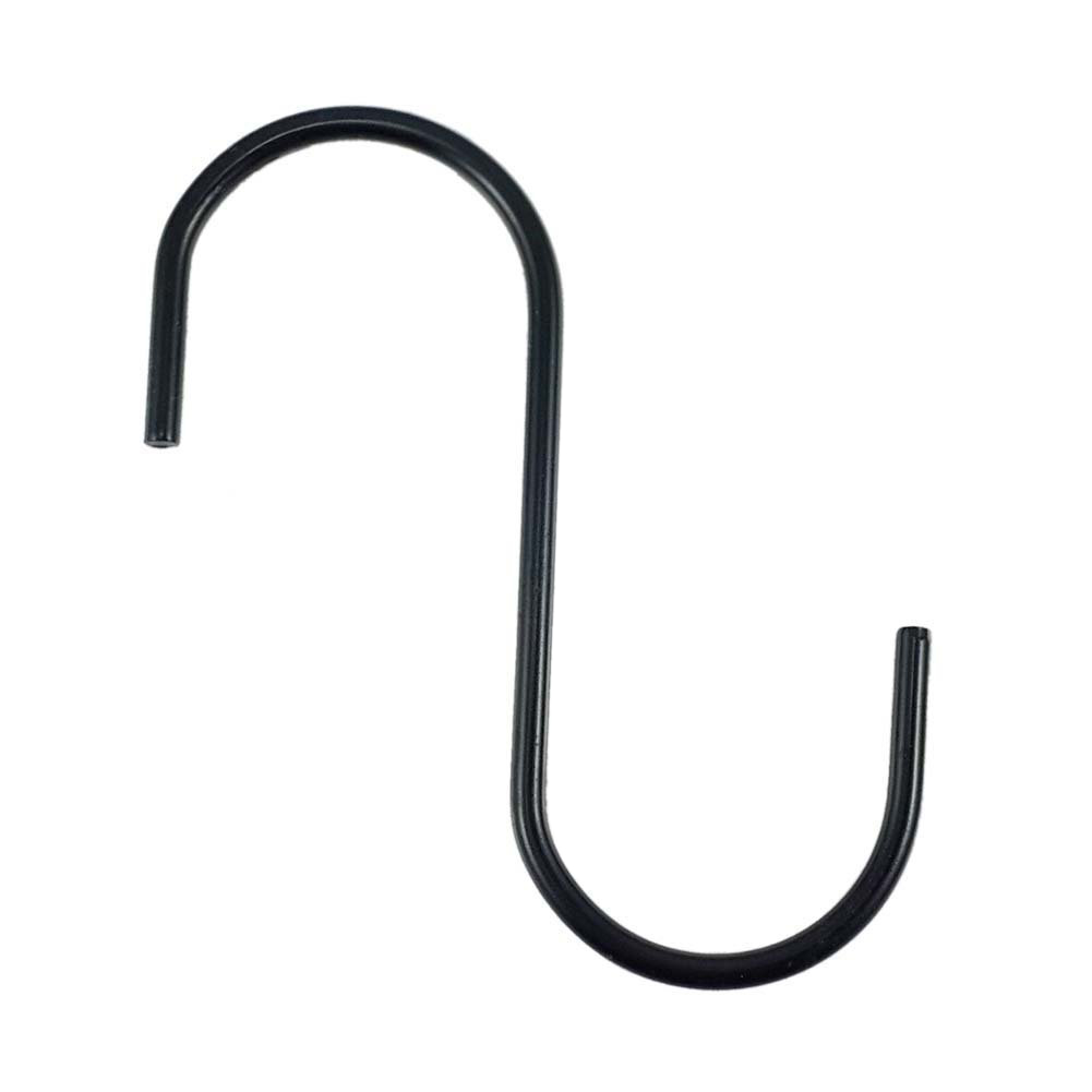 SumDirect Heavy-duty Steel Black S Hooks With PVC Coating For Hanging ...